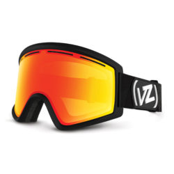 Men's Von Zipper Goggles - Von Zipper Cleaver Goggles. Black Satin - Fire Chrome